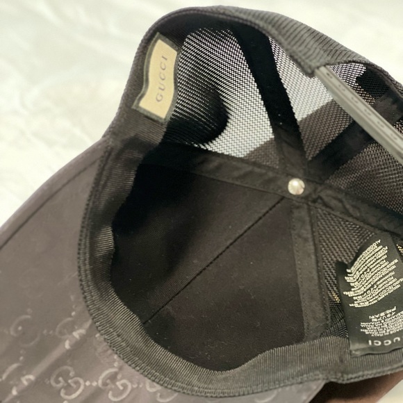 Gucci Nylon Monogram Baseball Hat M Black - Picture 4 of 6